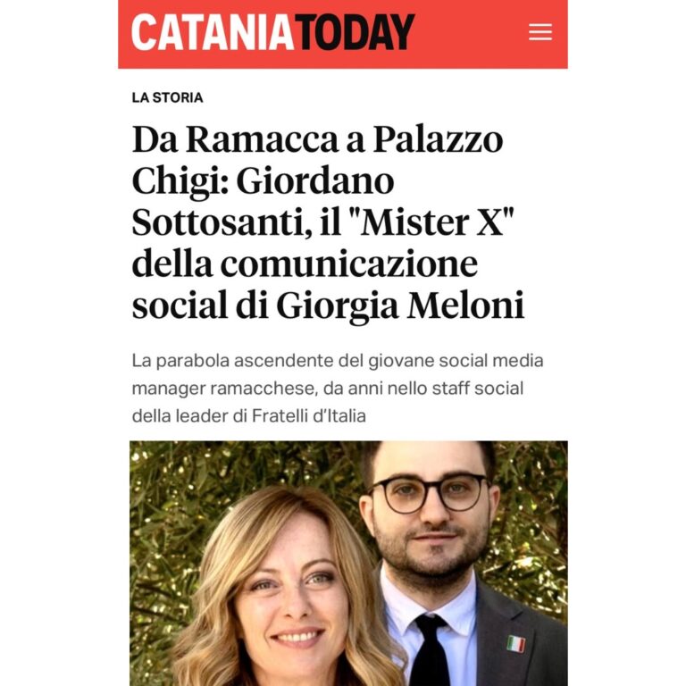 giordano sottosanti mister x giorgia meloni